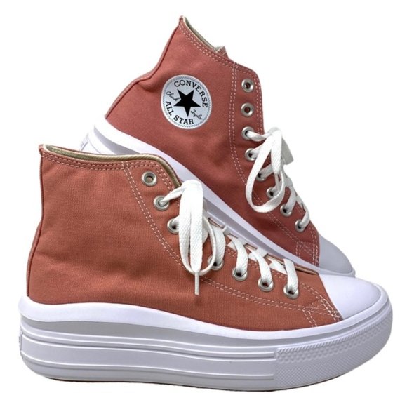 Converse Shoes - Converse Chuck Taylor Move Platform Sneakers Ritual Rose Hi Canvas Women A06136C